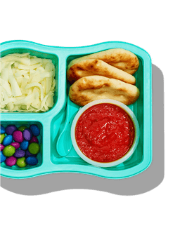 A Little Spoon Easy Cheesy Pizza Luncher.