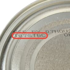 Infant Formula lot code